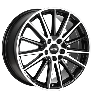 CMS C23 9x19 ET37 5x114,3 64,1 diamond black gloss