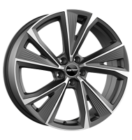 GMP Evento 8x19 ET25 5x112 66,5 matt anthracite diamond