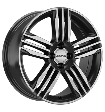 Ronal R57 7x17 ET25 4x108 65,1 schwarz-frontkopiert