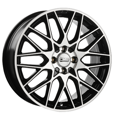 CMS C25 7x17 ET32,1 4x108 65,1 diamond black gloss
