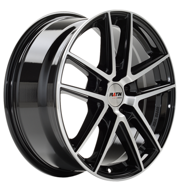 Platin P73 8x18 ET45 5x114,3 70,1 diamant schwarz frontpoliert