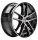 Platin P73 8x18 ET45 5x114,3 70,1 diamant schwarz frontpoliert