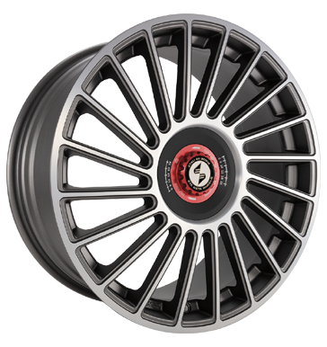 Eta Beta Venti-R ZV 9x21 ET25 5x112 78,1 Anthr. matt full pol. R.Schwarz/M.Rot