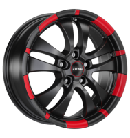 Ronal R59 MCR 7,5x17 ET48 5x112 76 jetblack-red rim