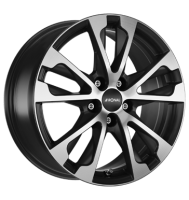 Ronal R61 7,5x17 ET55 5x108 63,4 jetblack-matt-frontkopiert