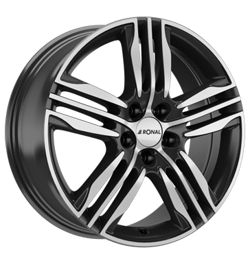 Ronal R57 7,5x19 ET55 5x112 66,5 schwarz-frontkopiert