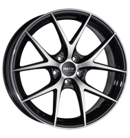 Platin P94 8x19 ET40 5x114,3 72,5 schwarz poliert