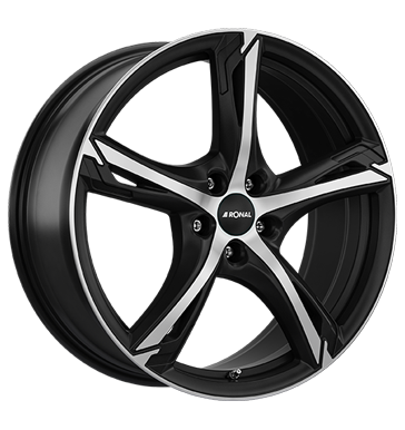 Ronal R62 7,5x17 ET42 5x100 68 jetblack-matt-frontkopiert