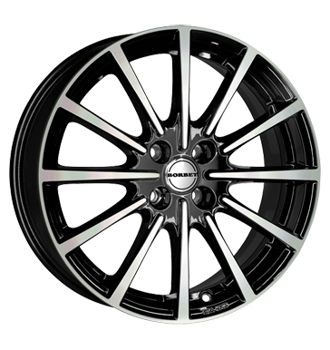 Borbet BL4 7x17 ET40 4x100 64 black polished
