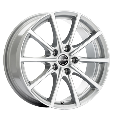 Borbet BL5 7x16 ET40 5x114,3 72,5 brillant silver