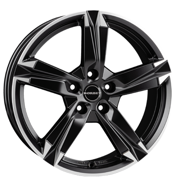 Borbet T10 7x17 ET50 5x108 63,4 black polished matt