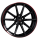 Borbet LX 8,5x20 ET40 5x112 66,5 black glossy rim red