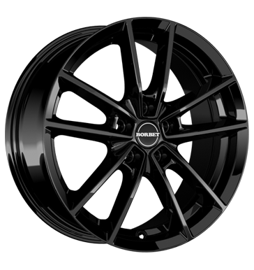 Borbet W 8x20 ET45 5x112 66,6 black glossy