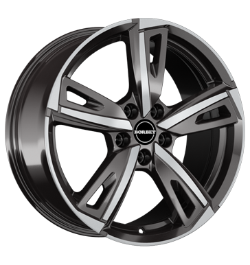 Borbet BU1 8x19 ET40 5x114,3 72,5 mistral anthracite glossy polished