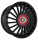 Eta Beta Venti-R ZV 8,5x20 ET38 5x115 78,1 Black matt R.Rot/M.Silber