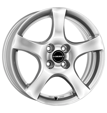 Borbet F 6x15 ET35 4x100 64 brillant silver