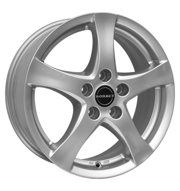 Borbet F 8x18 ET40 5x108 72,5 brillant silver