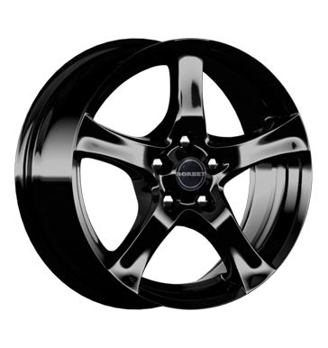 Borbet F 8x18 ET50 5x108 72,5 black glossy