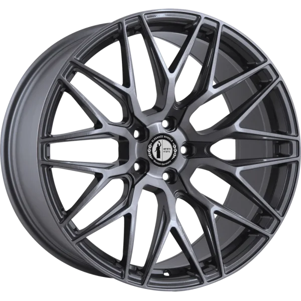 E 3 FF Deep Concave 10,5x21 5x112 ET30 Titanium brushed