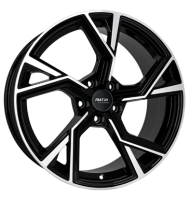 Platin P100 8,5x19 ET40 5x112 66,5 black polished