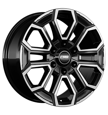 CMS C35 7,5x17 ET30 6x139,7 106,1 diamond black gloss