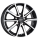 Platin P95 6,5x16 ET45 5x114,3 70,1 diamant schwarz frontpoliert