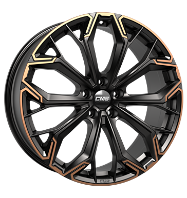 CMS C37 8x19 ET39,1 5x112 66,5 diamond black copper