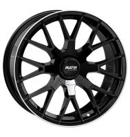 Platin P108 8x19 ET38 5x112 66,6 black lip polish