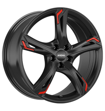 Ronal R62 Red 7,5x18 ET40 5x114,3 82 jetblack red
