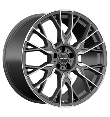 GMP Fender 10,5x21 ET43 5x112 66,6 matt anthracite diamond