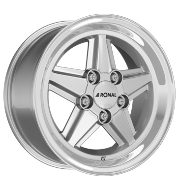 Ronal R9 7x16 ET23 5x112 66,5 silber-hornkopiert