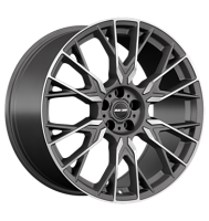 GMP Fender 10x22 ET38 5x112 66,6 matt anthracite diamond