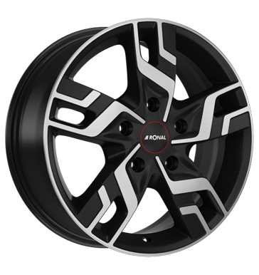 Ronal R64 6,5x16 ET60 5x130 78,1 jetblack-matt-frontkopiert