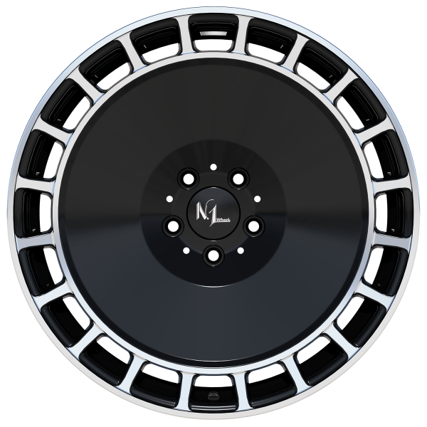 MONOBLOCK PL1 Deep Concave 10,0x20 5x120 ET45 Highgloss Black Polished Elements