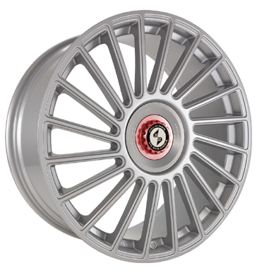 Eta Beta Venti-R ZV 8,5x20 ET45 5x112 78,1 Silver R.Silber/M.Rot