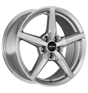 Ronal R69 7,5x17 ET52 5x112 66,5 platinum silber