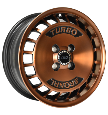 Ronal R10 TURBO 7x15 ET28 4x100 68 copper matt - front diamond cut