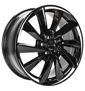 Ronal R70 7,5x18 ET35 5x114,3 82 jetblack white tail