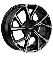 Platin P115 6,5x16 ET32 4x108 65,1 black polished