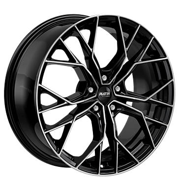 Platin P118 8x18 ET30 5x112 66,7 black polished