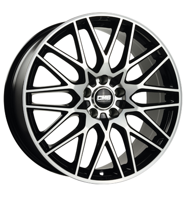 CMS C25 9,5x20 ET35,5 5x112 66,5 diamond black gloss