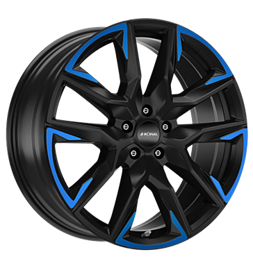 Ronal R71 10,5x21 ET20 5x112 66,5 jetblack matt blue tinted matt