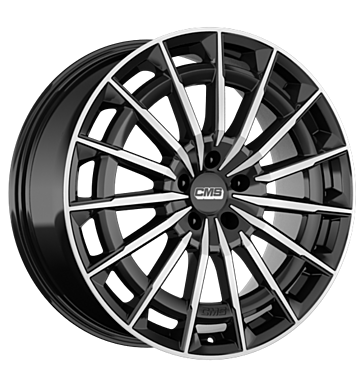 CMS C38 8x18 ET50 5x120 65,1 diamond black gloss