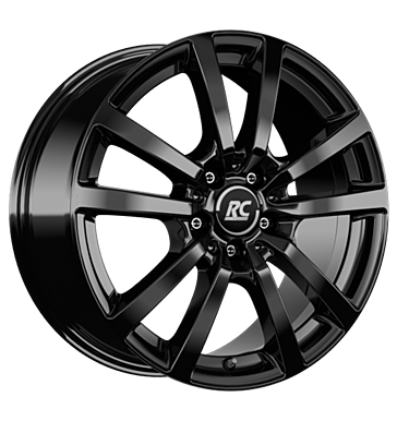 RCDesign RC25 8x18 ET45 5x112 66,6 schwarz glanz