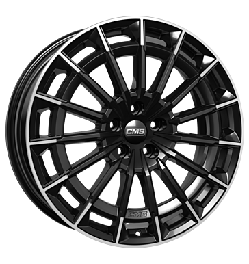 CMS C38 8x19 ET52 5x112 66,5 part diamond black gloss