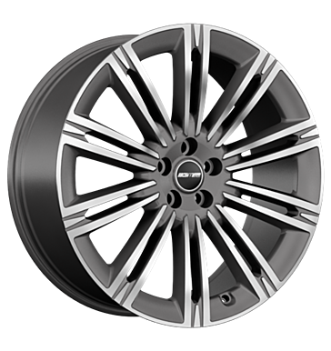 GMP Experience 9,5x22 ET42,5 5x120 72,6 anthracite diamond