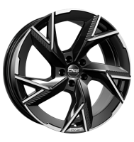 CMS C41 9x21 ET46 5x130 66,5 part diamond black gloss