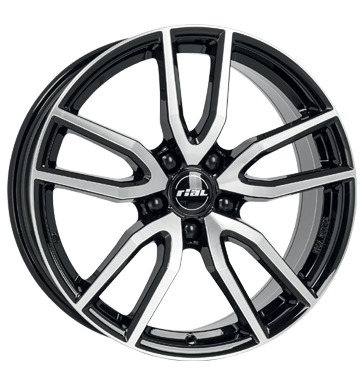 Rial Torino 8x18 ET35 5x114,3 70,1 diamant-schwarz frontpoliert