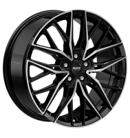 Platin P125 8,5x20 ET35 5x112 66,7 black polished