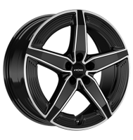 Ronal R72 8x19 ET49 5x112 66,5 jetblack-frontkopiert